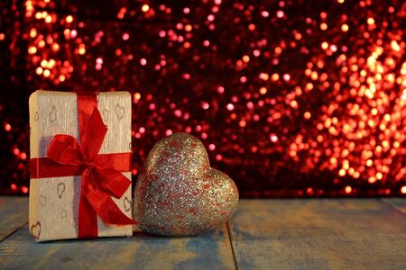heart and giftの写真素材