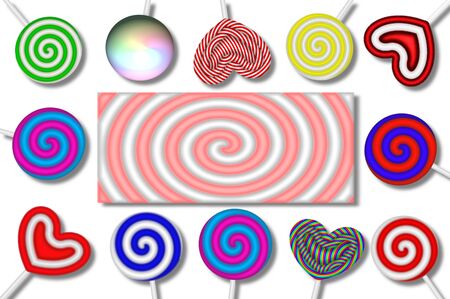 candy lollipopsの写真素材