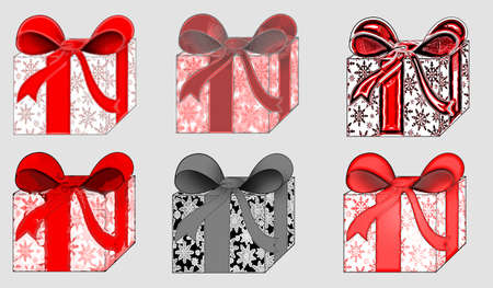 beautiful background with colorful gifts on a light backgroundの写真素材