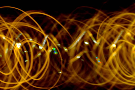 beautiful abstract golden background on black backgroundの写真素材