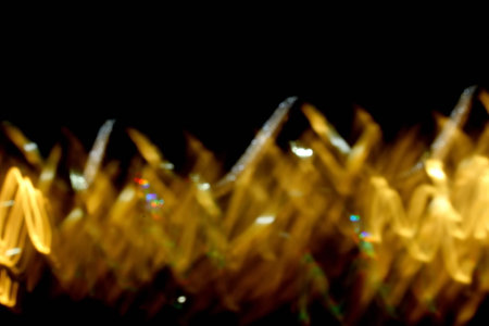 beautiful abstract golden background on black backgroundの写真素材