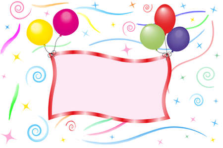 Beautiful background with colorful balloons on a light backgroundのイラスト素材