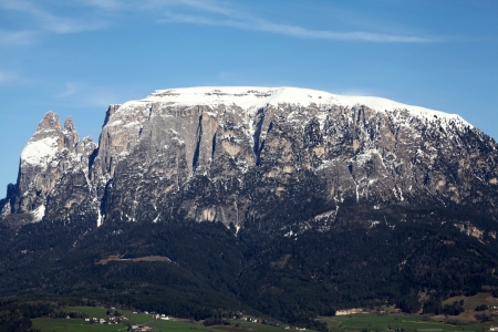 Renon, Bolzano in Italy Sciliar mountain の写真素材