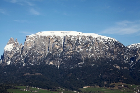 Renon, Bolzano in Italy Sciliar mountain の写真素材