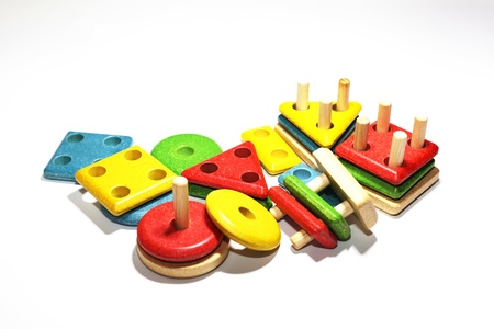 colorful toys to develop the talent of infantsの写真素材