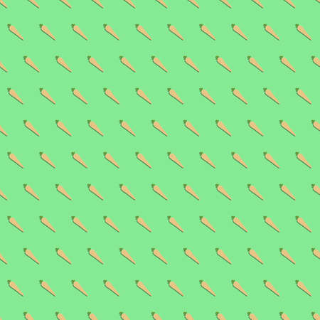 Seamless pattern of parsnips.  Fresh organic and healthy, diet and vegetarian vegetables. Vector illustration isolated on green background. Seamless backgroundのイラスト素材