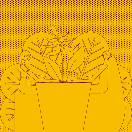 Manicure and hand-massage techniques. by professional manicurist in spa. SPA design concept. Isolated vector illustration in retro style.のイラスト素材