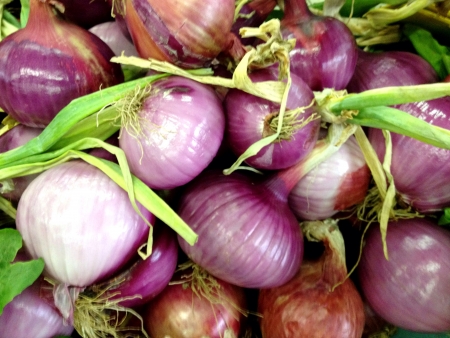 Onions on the market bankの素材