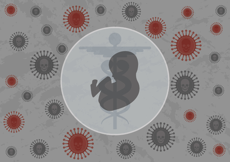 Vaccine protecting a child from deadly infection. Vaccine protecting a child from deadly infection. Not attack infectionのイラスト素材