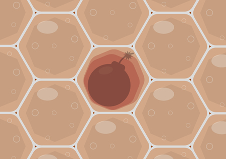 Cancer cells. It is a solar cell. Check for tumorsのイラスト素材