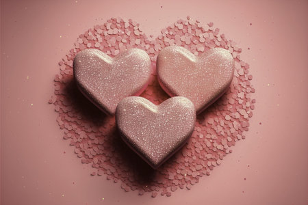 heart made of red flowers
