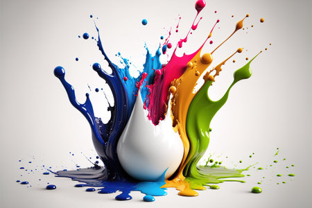 abstract background with splashes