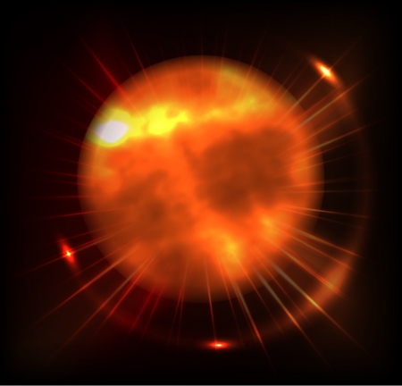  illustration of sun のイラスト素材