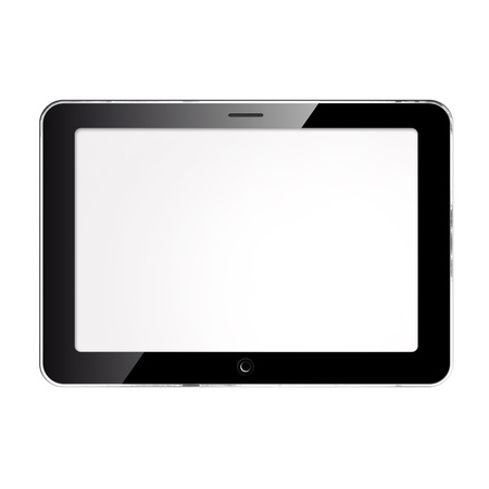  Tablet pc computer  isolated on white background.の写真素材