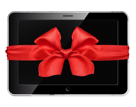  Tablet pc computer  isolated on white background.の写真素材
