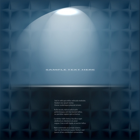 Vector empty shelf on dark blue background のイラスト素材