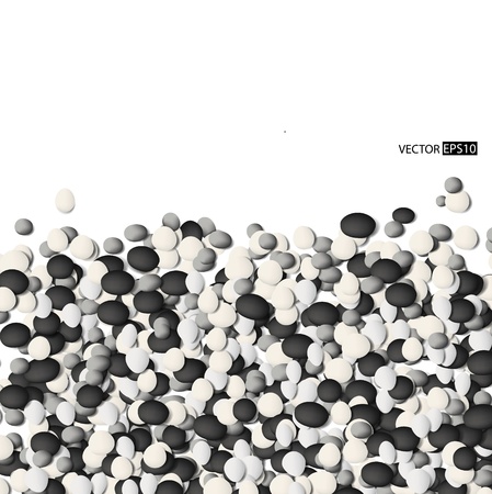 Vector background with stones のイラスト素材