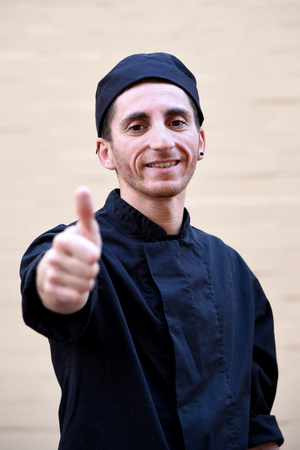 Thumbs up chefの写真素材