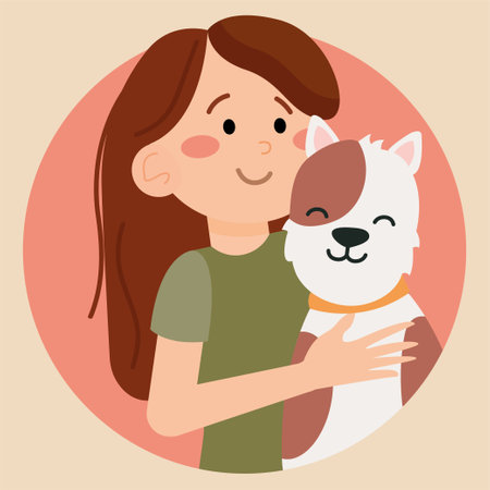 vector cute illustration pets care. Vector illustrationのイラスト素材