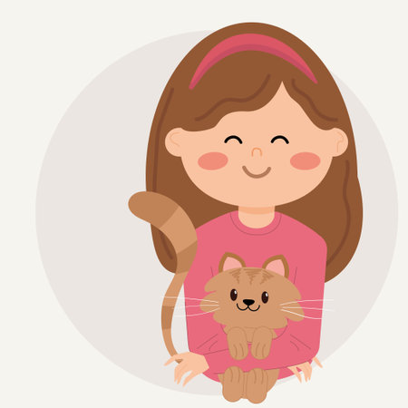 vector cute illustration pets care. Vector illustrationのイラスト素材