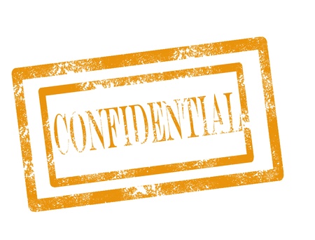 Confidential stamp on white background vector illustrationのイラスト素材