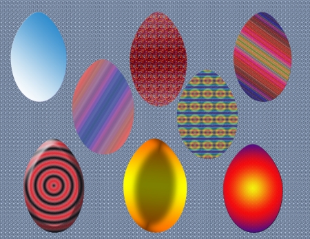 Easter eggs background vector illustrationのイラスト素材