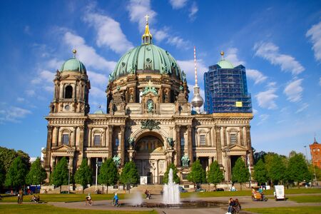 View of the Berliner Cathedralの写真素材
