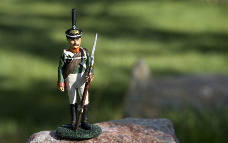 Toy soldier among the rocks