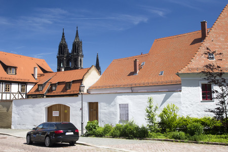 Street in Meysen, Germanyのeditorial素材