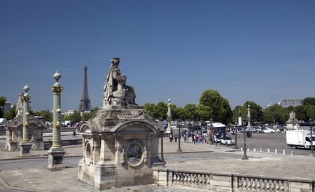 View of the Place de la Concorde in Parisの写真素材