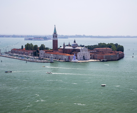 Island of San Giorgio Maggiore in Veniceのeditorial素材