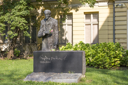 Monument to the Bulgarian writer, playwright, screenwriter Yordan Radichkov.のeditorial素材