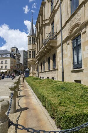 Luxembourg, Grand Duchy of Luxembourg - July 06, 2018: Protection of the Palace of Grand Dukes in Luxembourgのeditorial素材