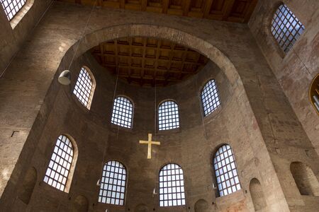 Trier, Germany - July 06, 2018: Interior of the Basilica of the Roman Emperor Constantine in the center of Trierのeditorial素材