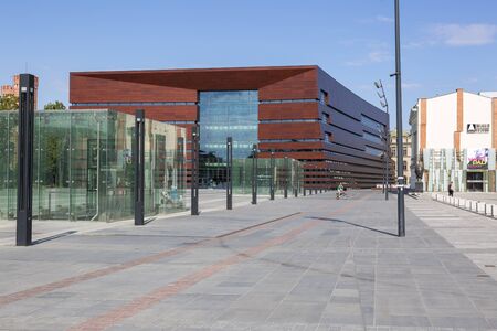 Wroclaw, Poland - July 09, 2018: The building of the National Forum of Music in Wroclaw, Poland.のeditorial素材