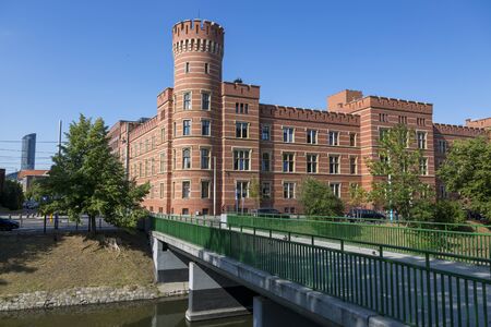 Wroclaw, Poland - July 09, 2018: The building of the District Court in Wroclaw, Poland.のeditorial素材