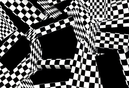 Abstract geometric background from black and white figures