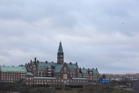 Stockholm, Sweden - January 16, 2020: View of the Nursing Home in Stockholm