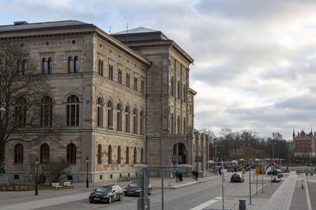 Stockholm, Sweden - January 16, 2020: Building of the National Museum of Sweden - Sweden's largest museum of fine artsのeditorial素材