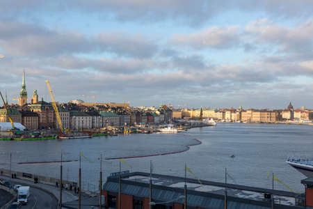 Stockholm, Sweden - January 16, 2020: View of the central part of Stockholm.のeditorial素材