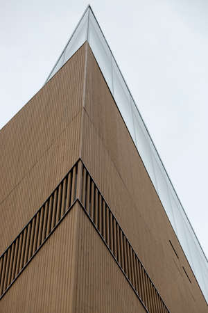 Helsinki, Finland - January 17, 2020: Fragment of the Helsinki Central Library Oodi buildingのeditorial素材