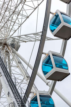 Helsinki, Finland - January 17, 2020: Ferris Wheel on the Helsinki Embankmentのeditorial素材