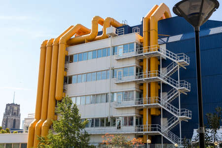 Rotterdam, Netherlands - July 03, 2018: Modern architecture of the city against the skyのeditorial素材