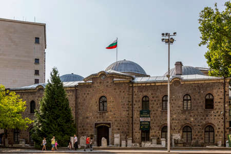 Sofia, Bulgaria - August 09, 2017: Building of the Archaeological Museum in Sofia