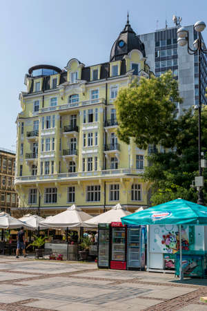 Sofia, Bulgaria - August 09, 2017: Beautiful house in the center of Sofia