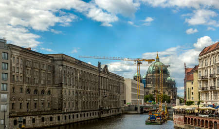Berlin, Germany - July 01, 2018: Architecture of buildings in the central part of Berlinのeditorial素材