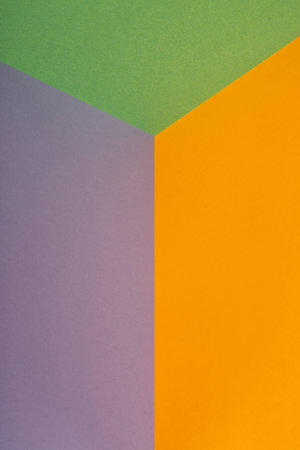 Abstract from sheets of colored paper