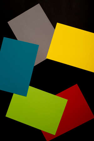 Abstract background of sheets of colored paper, for decoration, for text design, for template