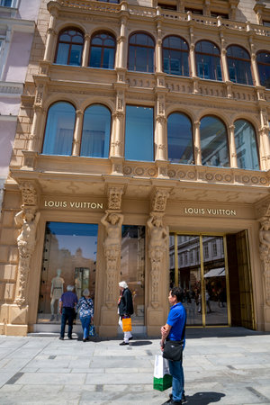 Vienna, Austria - June 13, 2023: View of one of the streets in the center of Viennaのeditorial素材