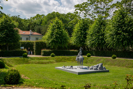 Vienna, Austria - June 15, 2023: Fragment of the lower Belvedere in Viennaのeditorial素材